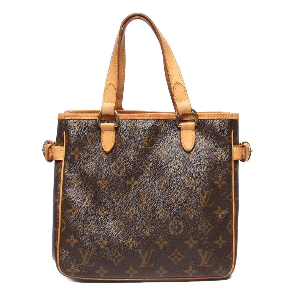Louis Vuitton Batignolle Monogram Handbag Leather Brown